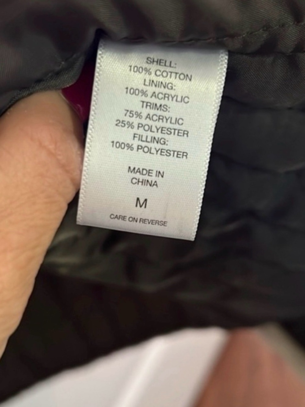 New York & Company Olive Green Puffer Coat with Faux Fur Trim - Picture 11 of 12